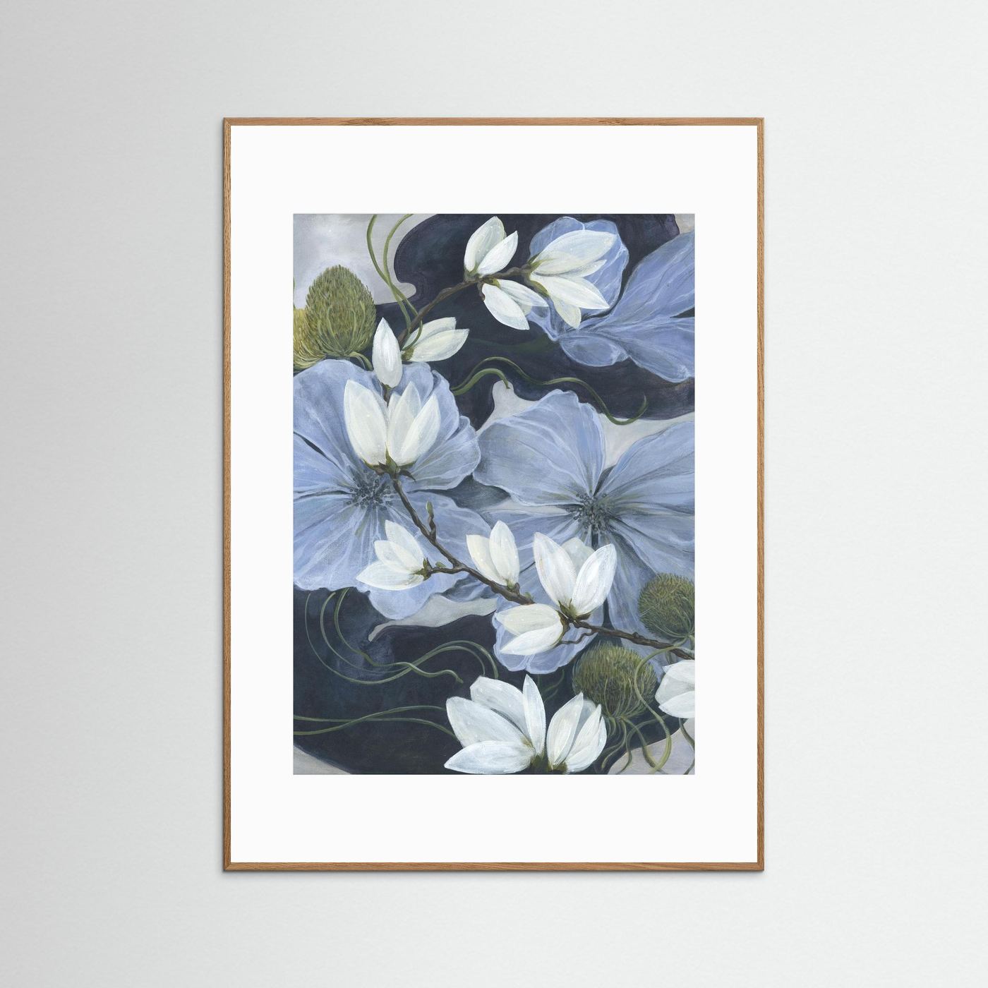 Blue Blossoms -Fine art print