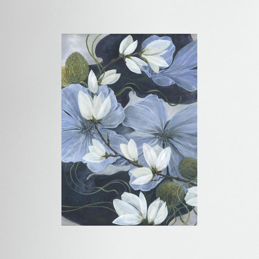 Blue Blossoms -Fine art print